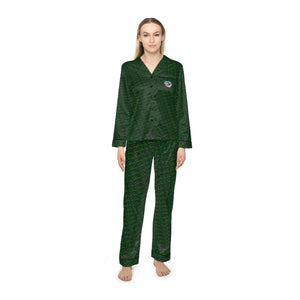 Green Tara Women's Satin Pajamas (AOP)