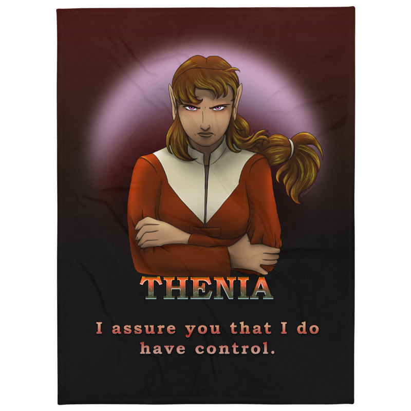 Thenia In Control Vertical Throw Blanket