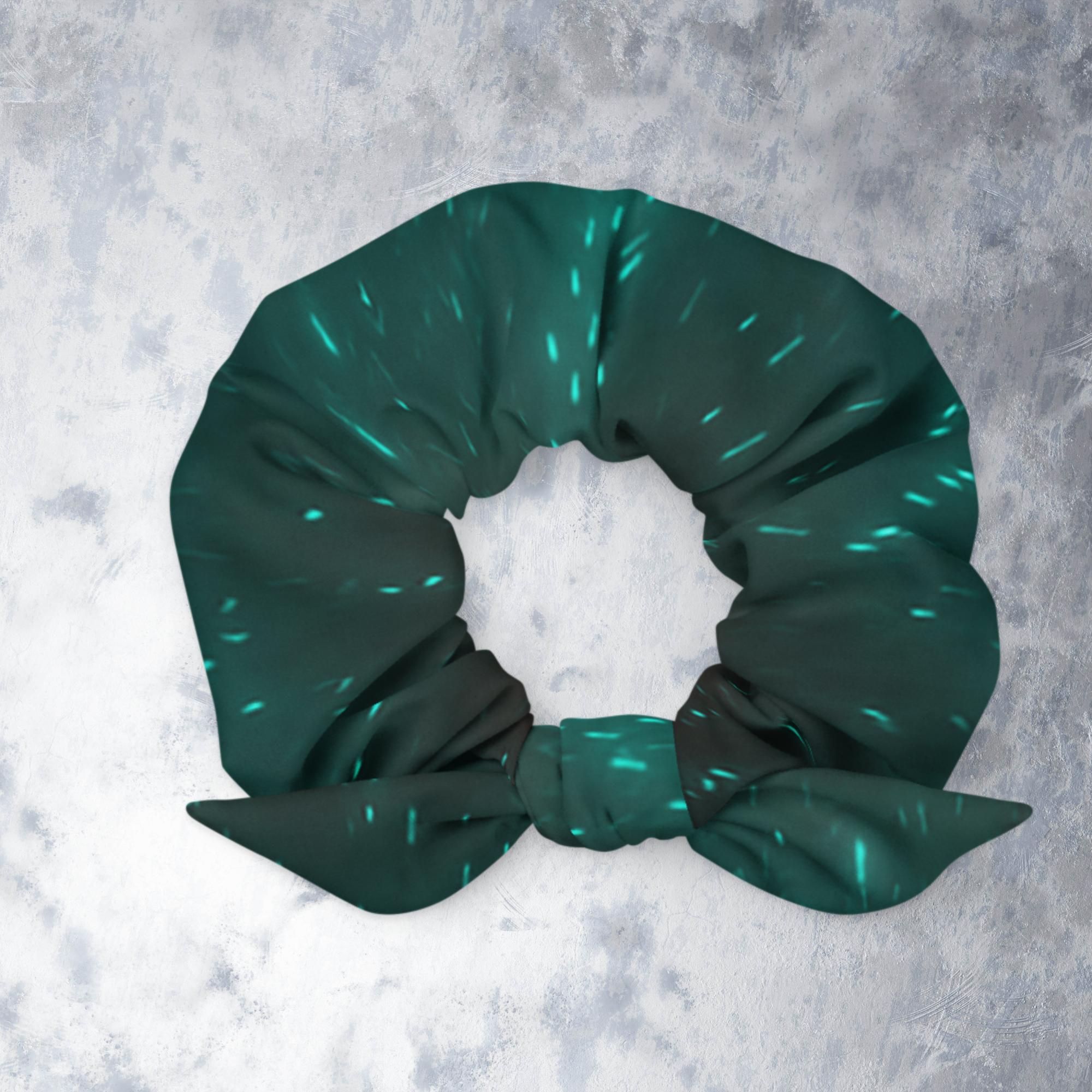 Torquoise Recycled Scrunchie