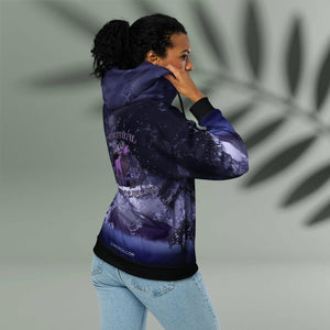 Purple Forest Stag Unisex zip hoodie