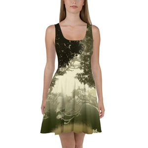 Brown Forest Short Dress