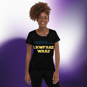LAWFARE WARS Women's Athletic T-shirt