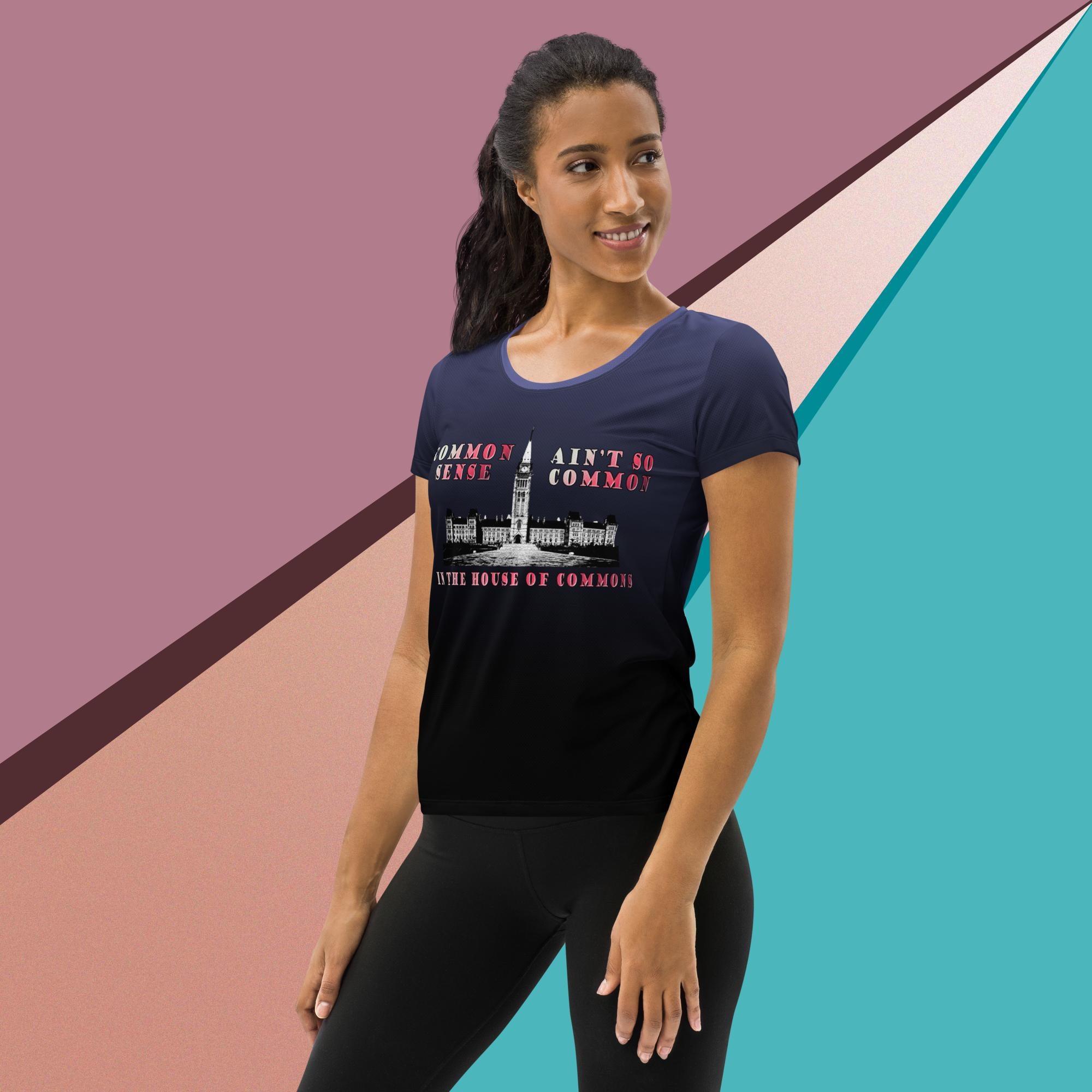 COMMON SENSE Women's Athletic T-shirt