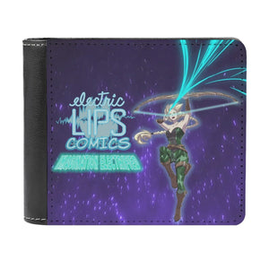 ARISTAR and ELP Comics logo Leather Wallet - ElectricLipsBags &amp; Leathers