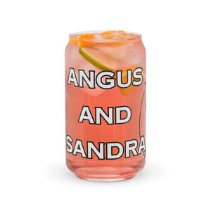 ANGUS and SANDRA Can-shaped glass