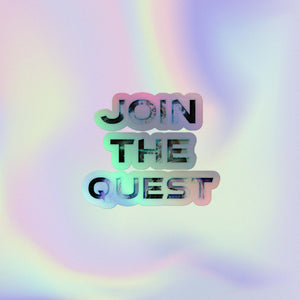 JOIN THE QUEST Holographic stickers