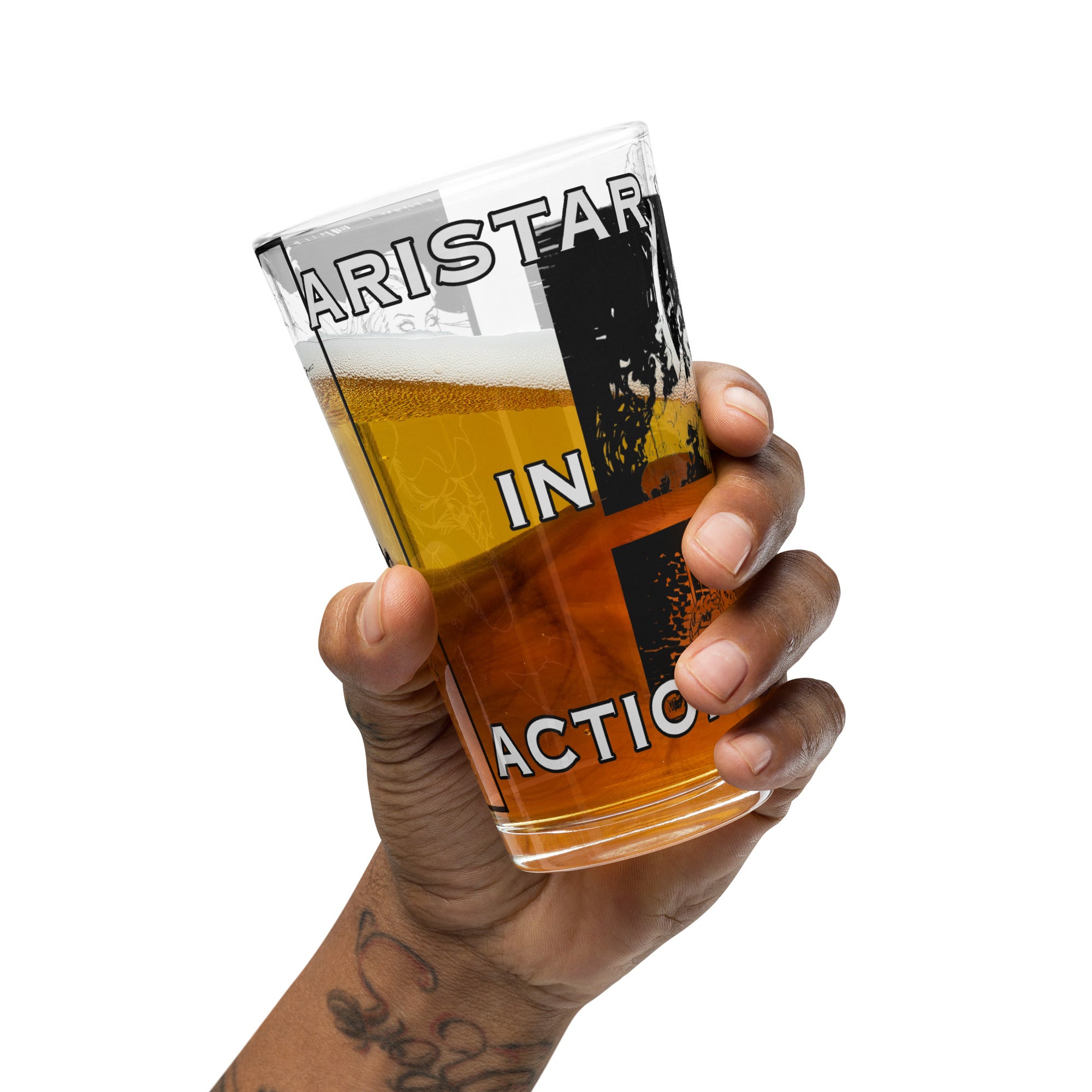 ARISTAR IN ACTION pint glass
