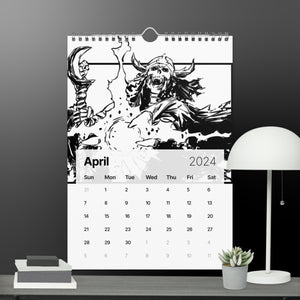 TMC Black and white Wall calendar (2024)