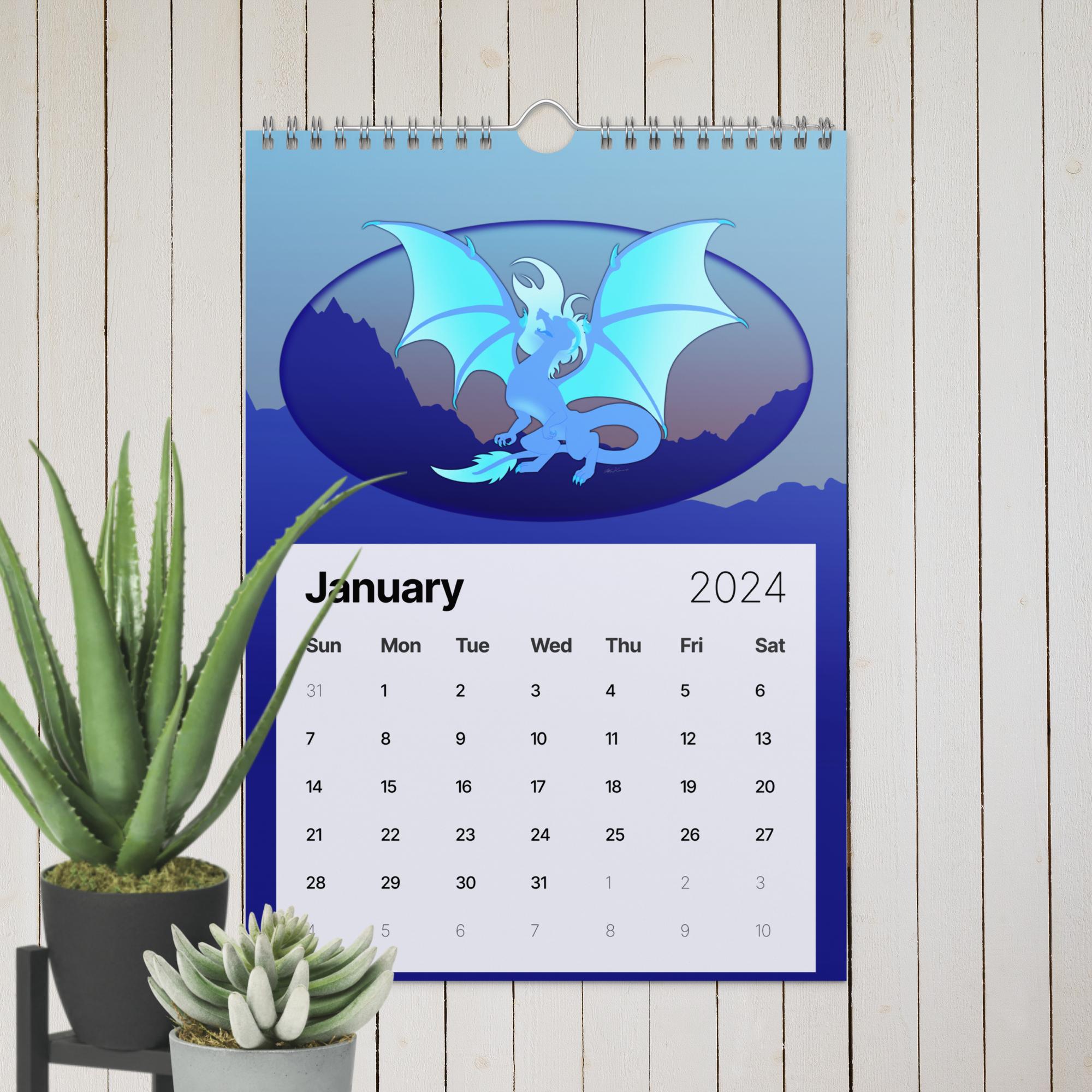 Dragon Wall calendar (2024)