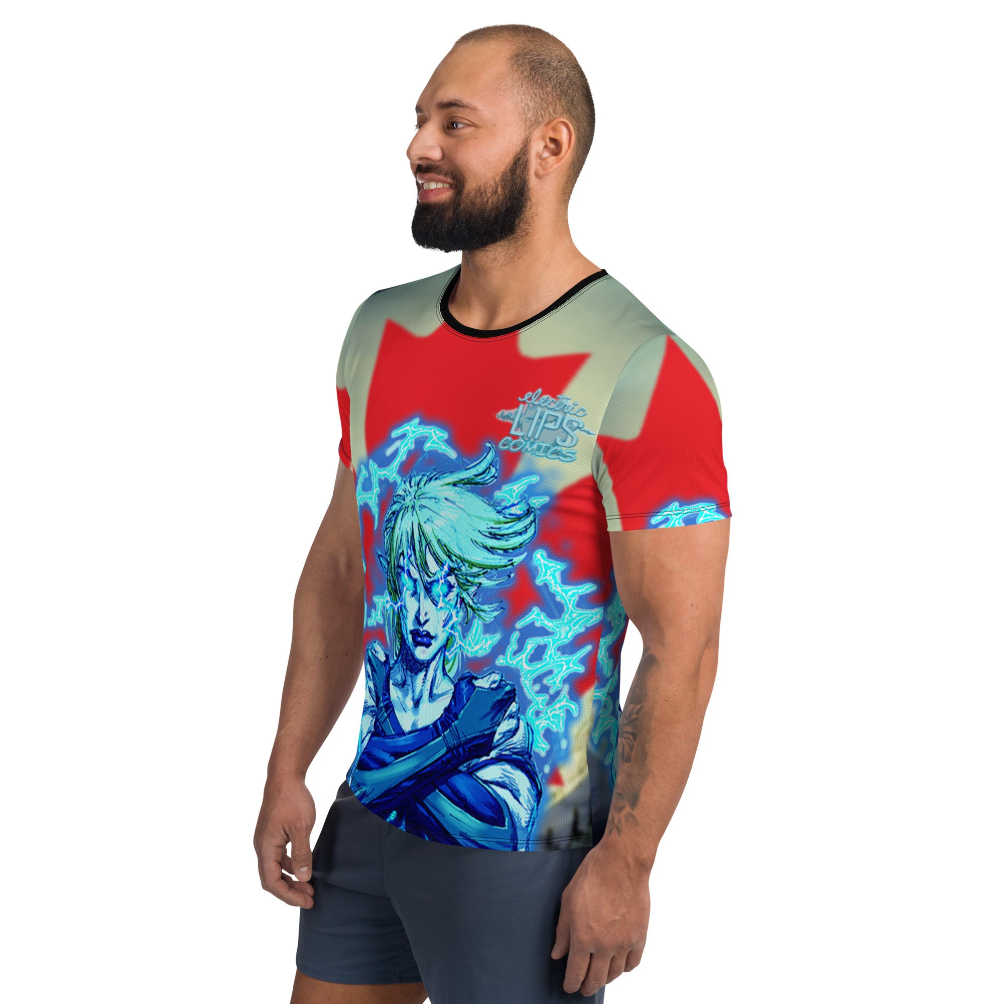 CANDAIAN ARISTAR All-Over Print Men's Athletic T-shirt