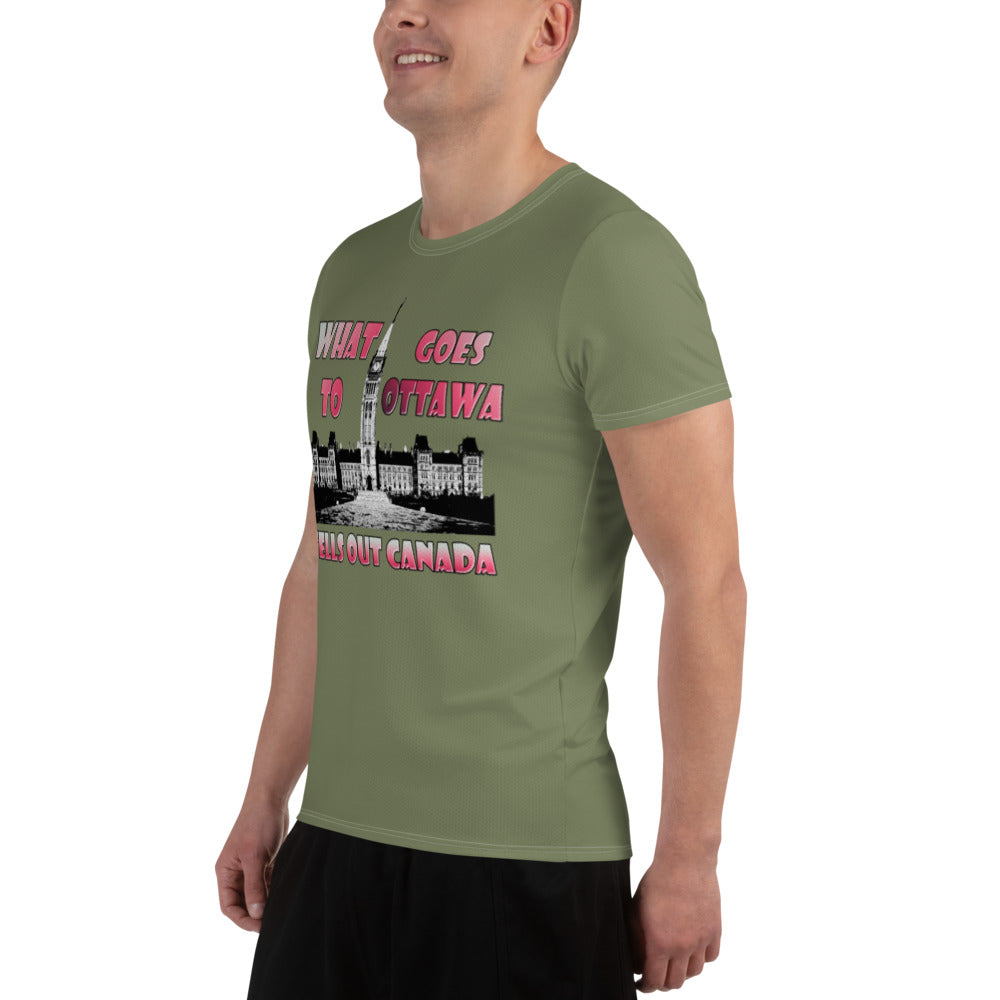SELL OUT CANADA Men's Athletic T-shirt
