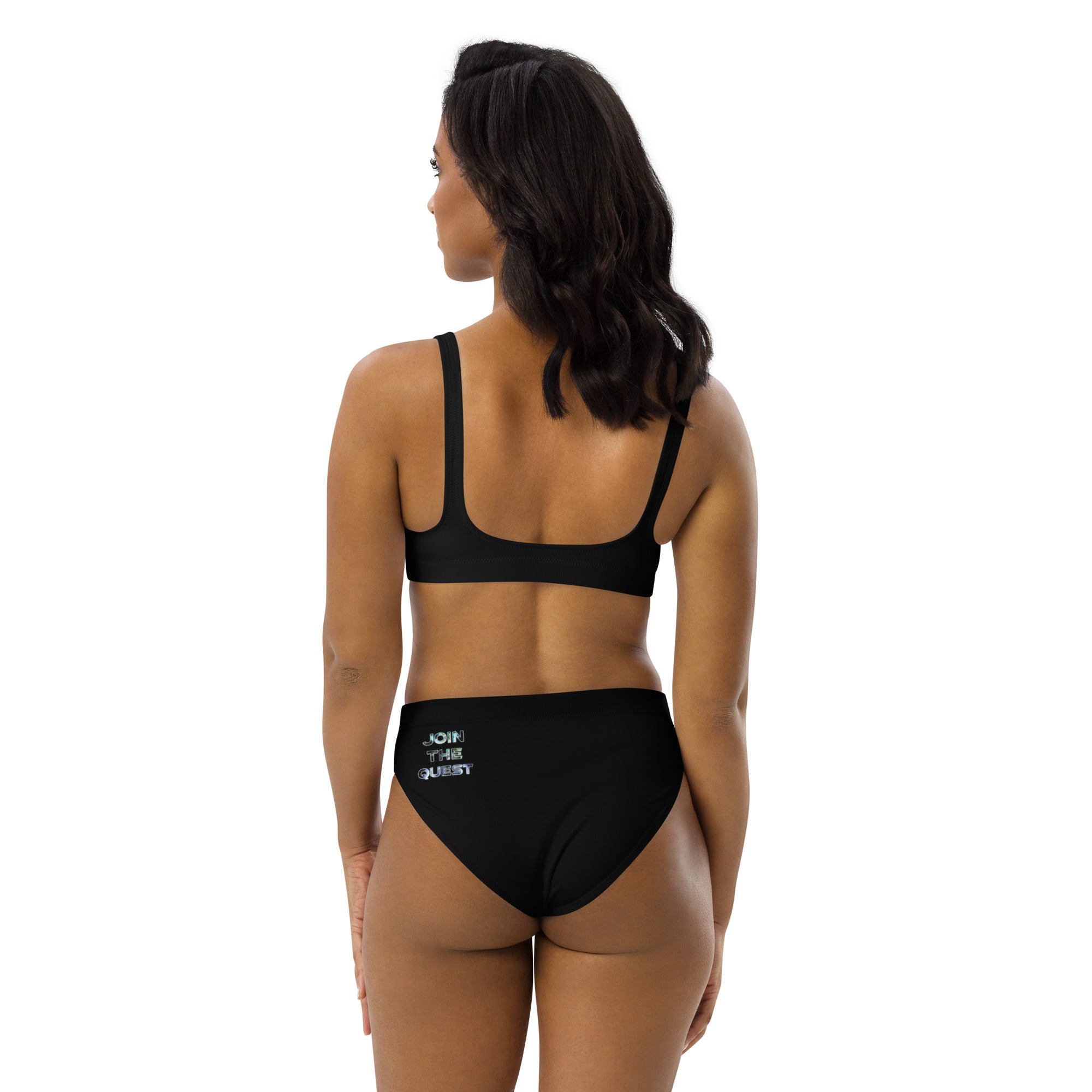 JOIN THE QUEST logo Recycled high-waisted bikini